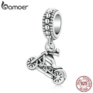 Bamoer Pingente De Motocicleta Prata 925 DIY Acessórios Bsc534 em Oferta na Shopee