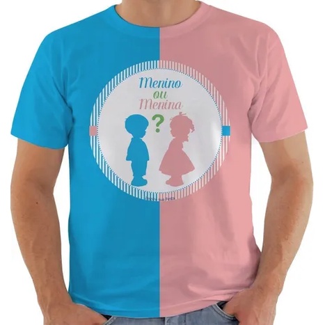 Camiseta Chá Revelação Chá De Bebê blusa camisa em Oferta na Shopee