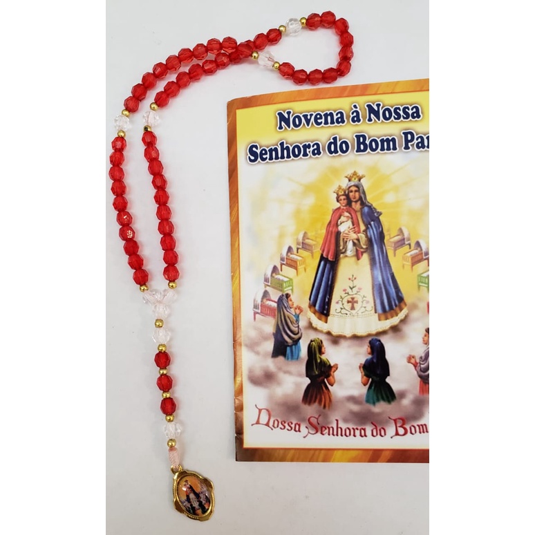 Terço Novena Á Nossa Senhora Do Bom Parto Com Folheto - Artigo Religioso - Terco Catolico - Terço Gravidas