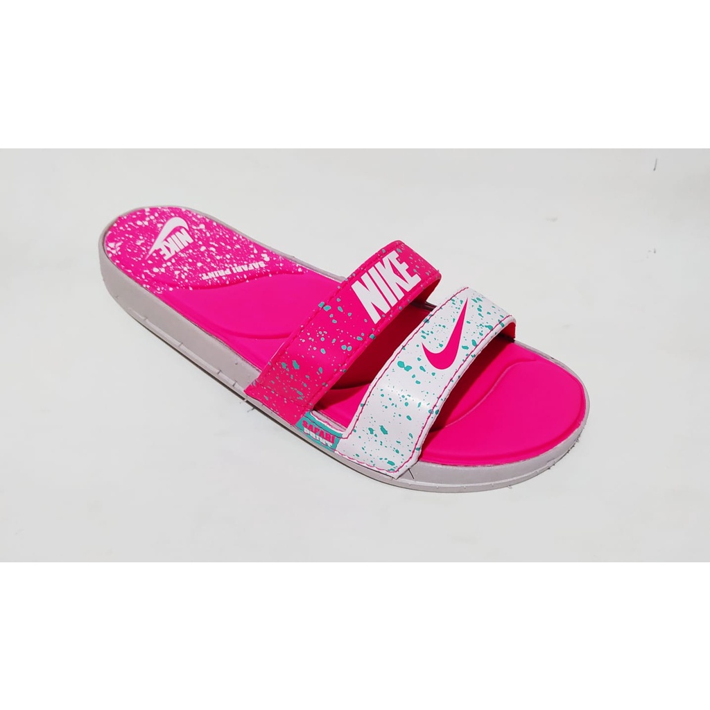 retail legation film Chinelo Nike Preto/Pink Simple Line | Shopee Brasil
