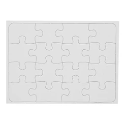10 Quebra Cabeça 16 Peças A5 14,8x21cm Resinado Para Sublimação