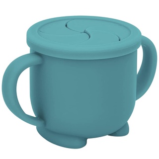 Caneca Porta Lanche Infantil Com Tampa Inteligente Em Silicone e Alças Anatômicas Kababy