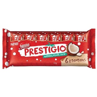 Nestlé Chocolate Prestigio Pack com 6 Unidades (114 gramas)