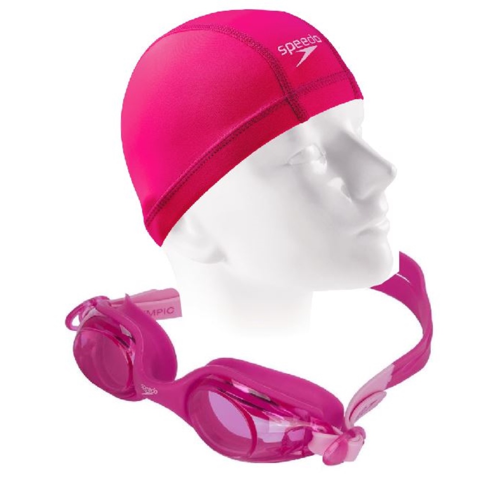 Kit Natação Speedo Óculos Jr Olympic com Antiembaçante + Touca Xtrafit Tecido Infantil 4 a 12 Anos em Oferta na Shopee