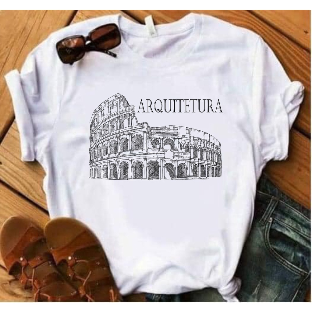 Blusa T-shirt Feminina Arquitetura