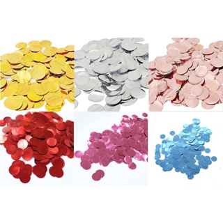 Pacote Confetes Redondo Metalizado Para Balão 10g Cada em Oferta na Shopee