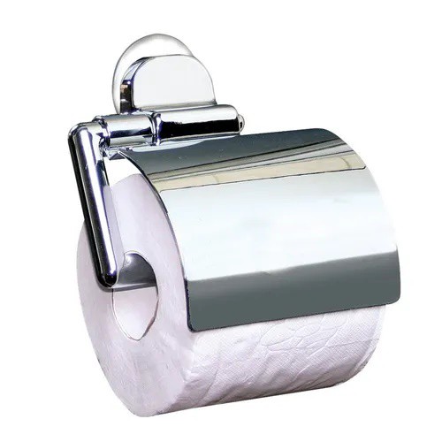 Suporte Porta Papel Higiênico Cromado Com Ventosa em Oferta na Shopee