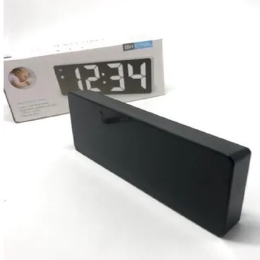 Relogio Digital Led LCD Brilha Portatil de Cabeceira Mesa Espelhado Hora Despertador Alarme Temperatura oferta