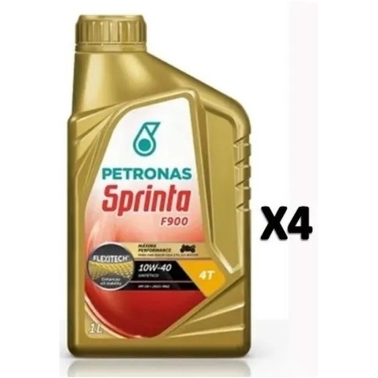 kit 04 lts Óleo Sprinta 10w40 F900 Petronas Sintético