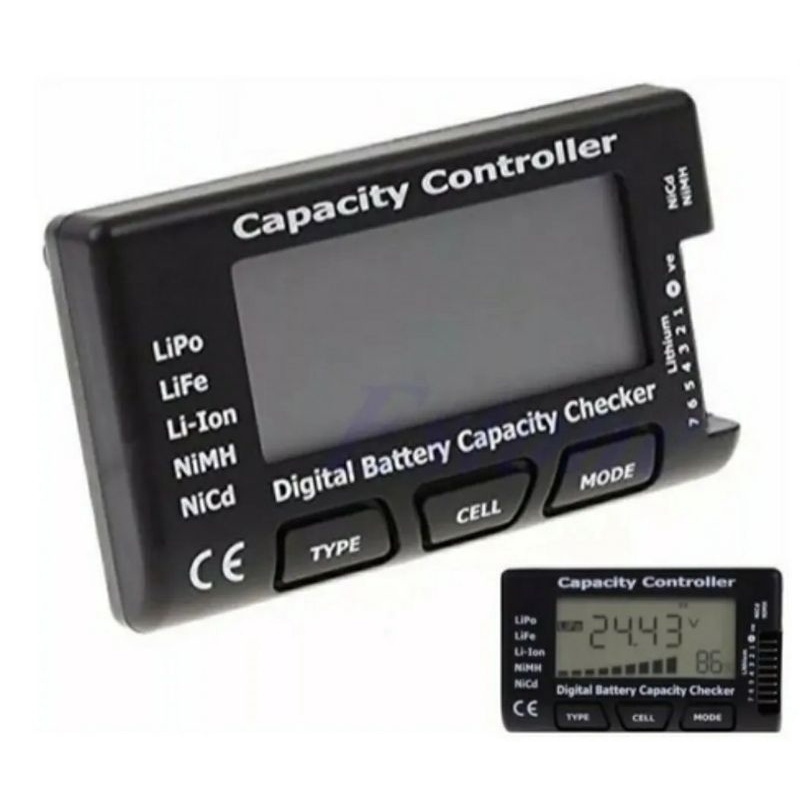 Cellmeter medidor bateria lipo 1s a 8s monitor digital plug brushless hobby rc