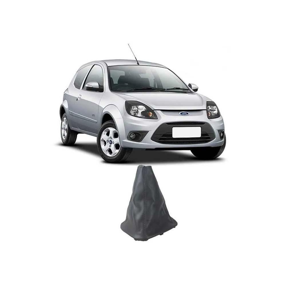 Coifa Alavanca Câmbio Ford Ka 2008 a 2013 Courvin Preta C/Base