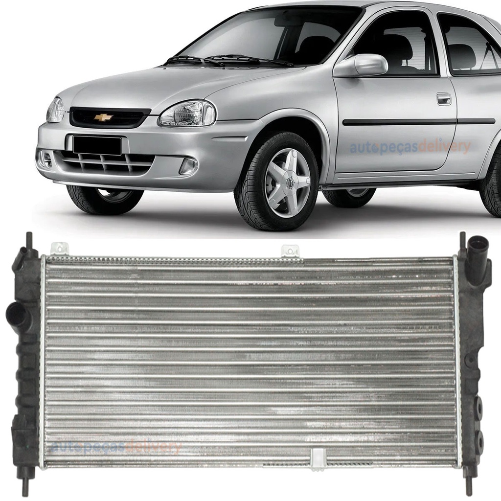 Radiador Corsa Mpfi Com Ar 1994/1995/1996/97/98/99/01/02