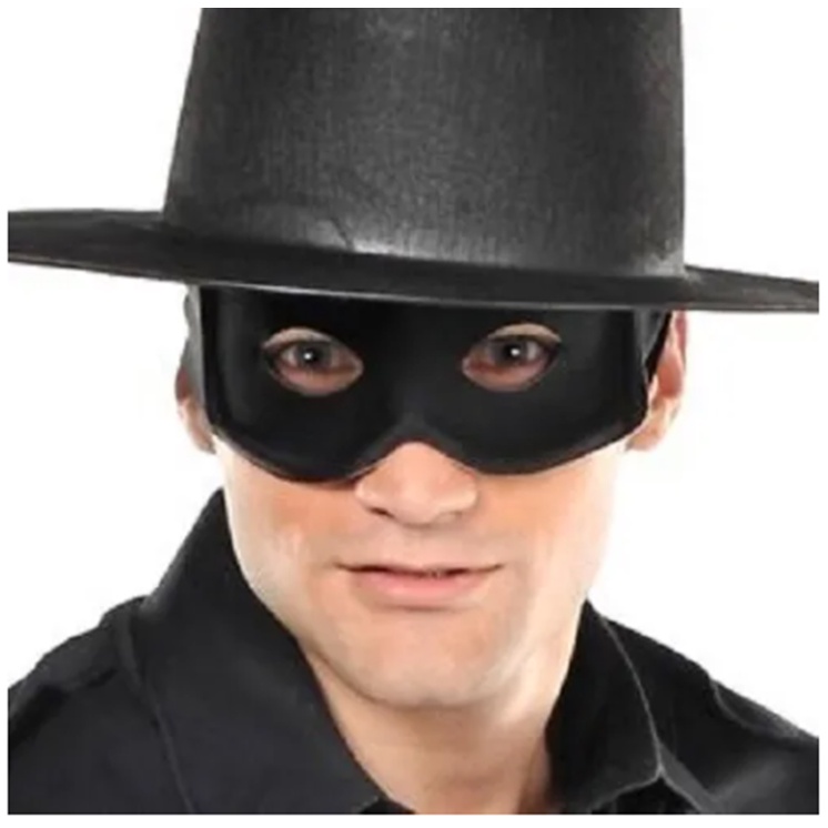 Máscara Do Zorro Thief Mask Venda Dos Olhos Fantasia Ladrão