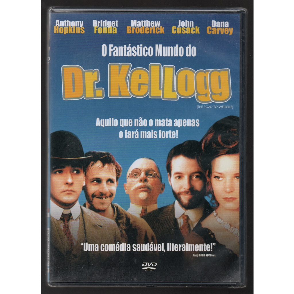 Dvd O Fantástico Mundo Do Dr. Kellogg Antony Hopkins + Bridget Fonda + Matthew Broderick