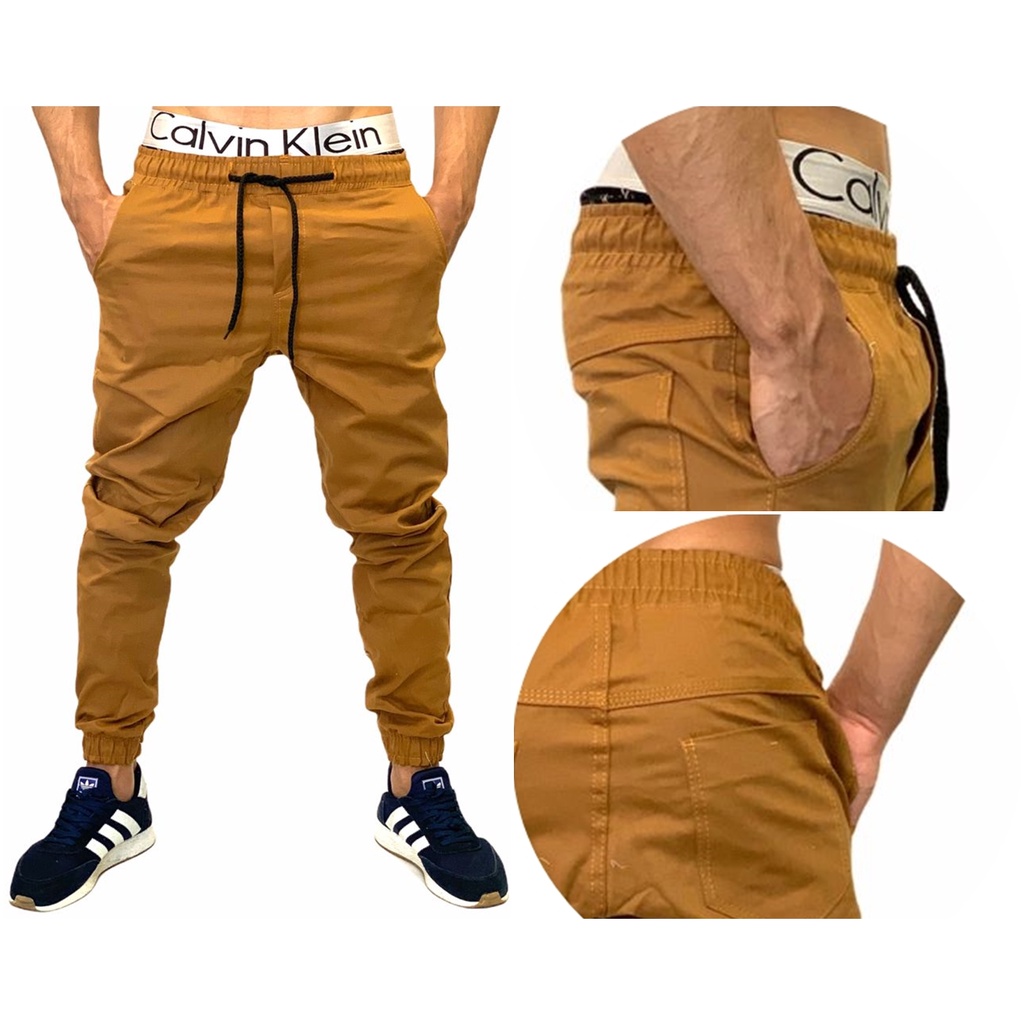 Calça Jogger Masculina Caramelo - Super Promoção