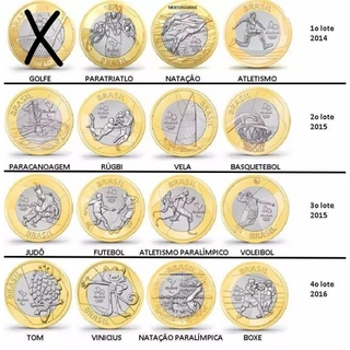 Reducao R 0 40 Moeda Comemorativa Olimpiadas Rio 16 Mascotes E Modalidades Mbc Desconto Em 11 21 Beecost