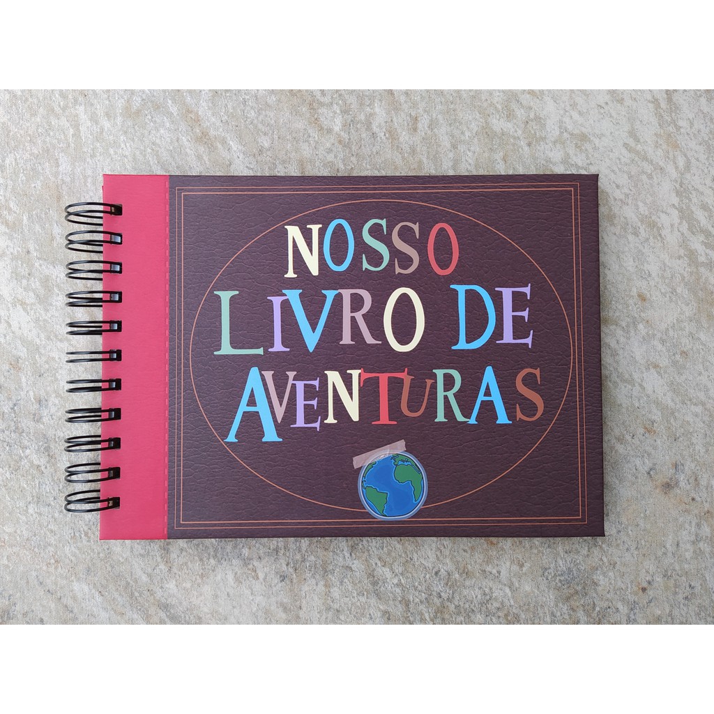 Nosso livro de aventuras Mini Álbum de fotos para Scrapbook Up Altas Aventuras Shopee Brasil