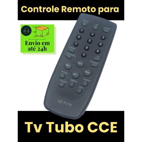 Controle Remoto para Tv Tubo CCE LE-7179