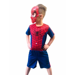 Fantasia Do Homem Aranha C\ Enchimento Curto Roupa Infantil