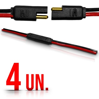 Kit 4 Chicotes Conector Plug 4 Vias 4mm Falantes Caixas 4 Unidades em Oferta na Shopee