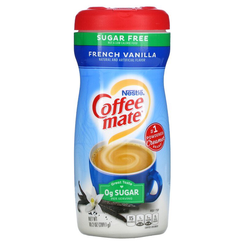 Coffee Mate French Vanilla Sugar Free Nestle Sabor Baunilha 289g