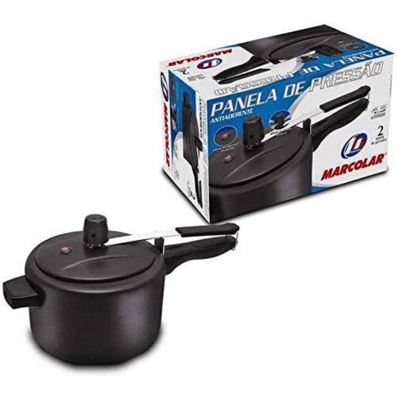 Panela de pressão PRETA Antiaderente 4,5L