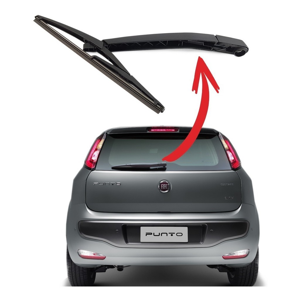 Braço Limpador Traseiro + Palheta Fiat Punto 2011 2012 2013 - 51801772