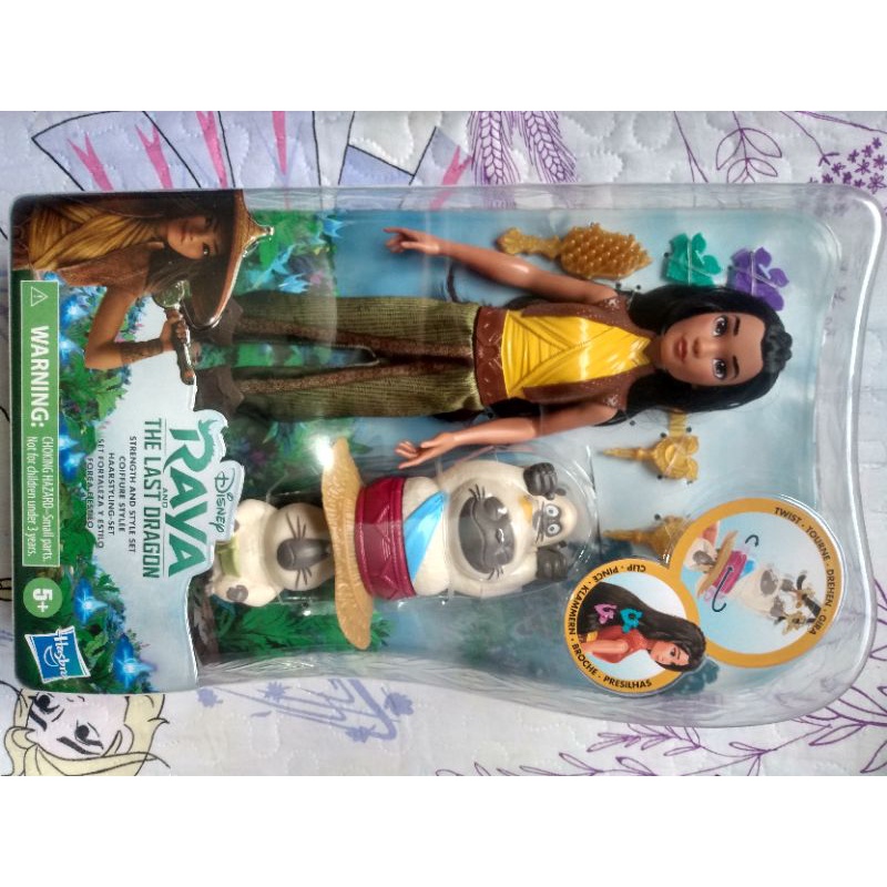 Boneca Raya e o Último Dragão Princesa Disney Barbie Morena Força e Estilo  | Shopee Brasil