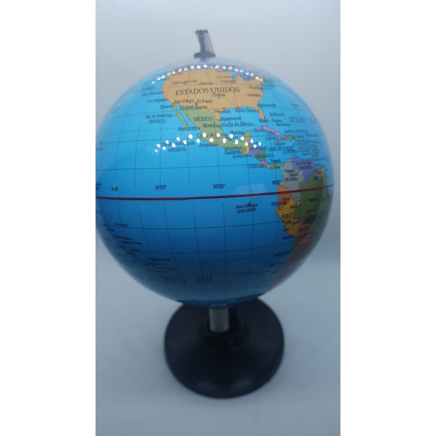 Globo Terrestre Político Mapa Mundi Total 13cm Giratorio Shopee Brasil