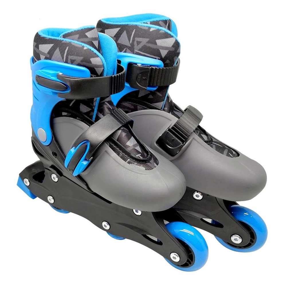 Roller Patins Infantil Classico Triline Inline Azul Menino