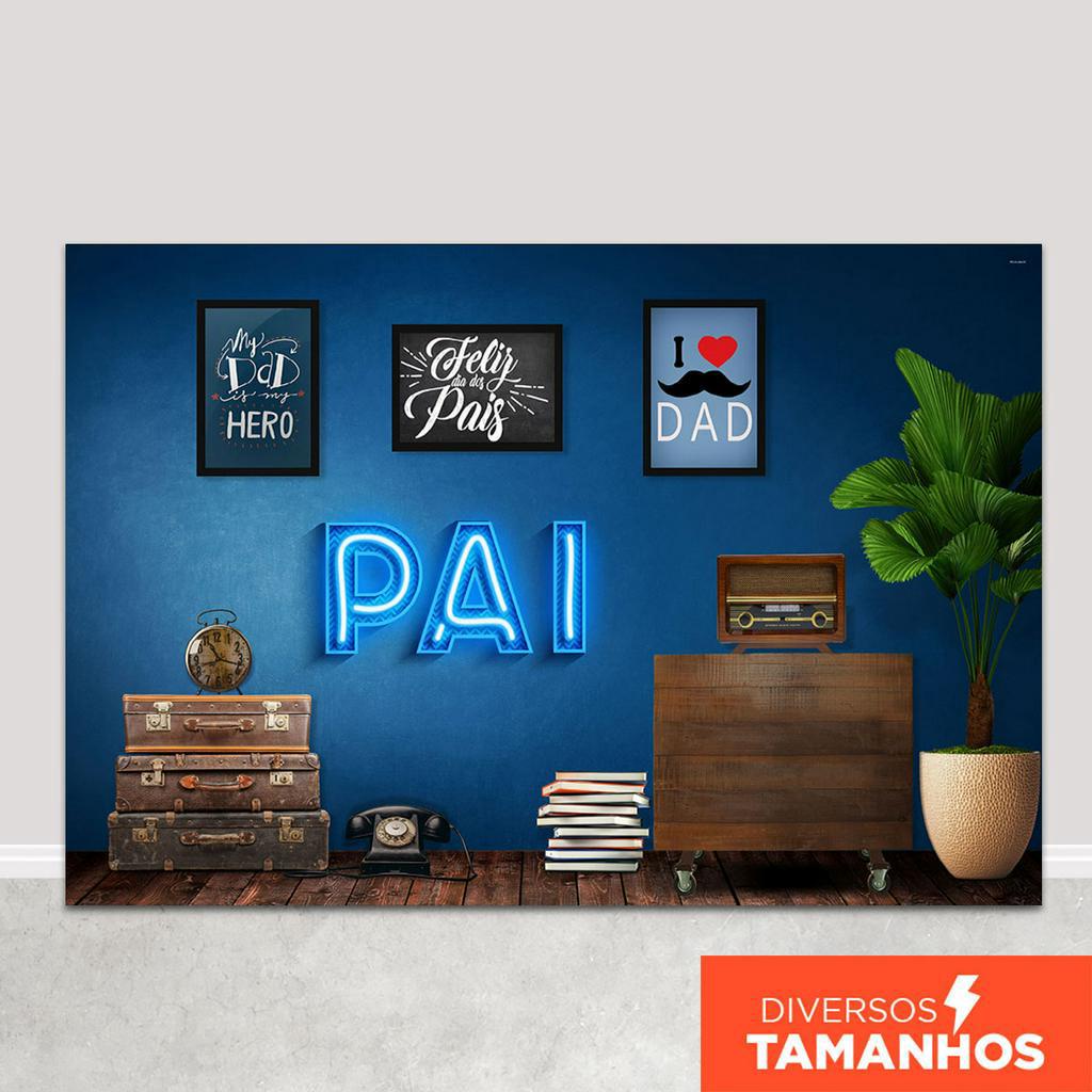 Fundo Fotográfico Painel Dia dos Pais Cenário Em Tecido Sublimado para Fotos - FPA-126