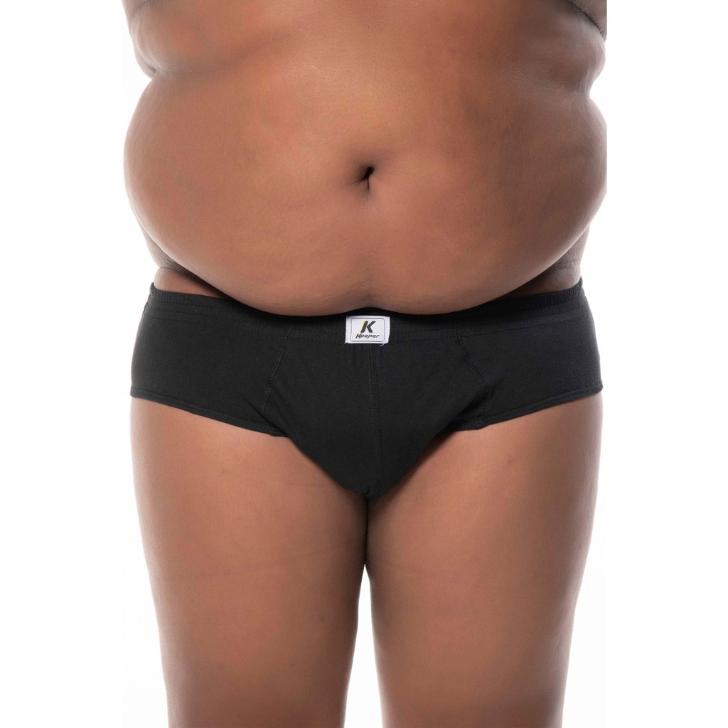 Kit 3 Cuecas Extra Grande Slip Tradicional Algodão Plus Size