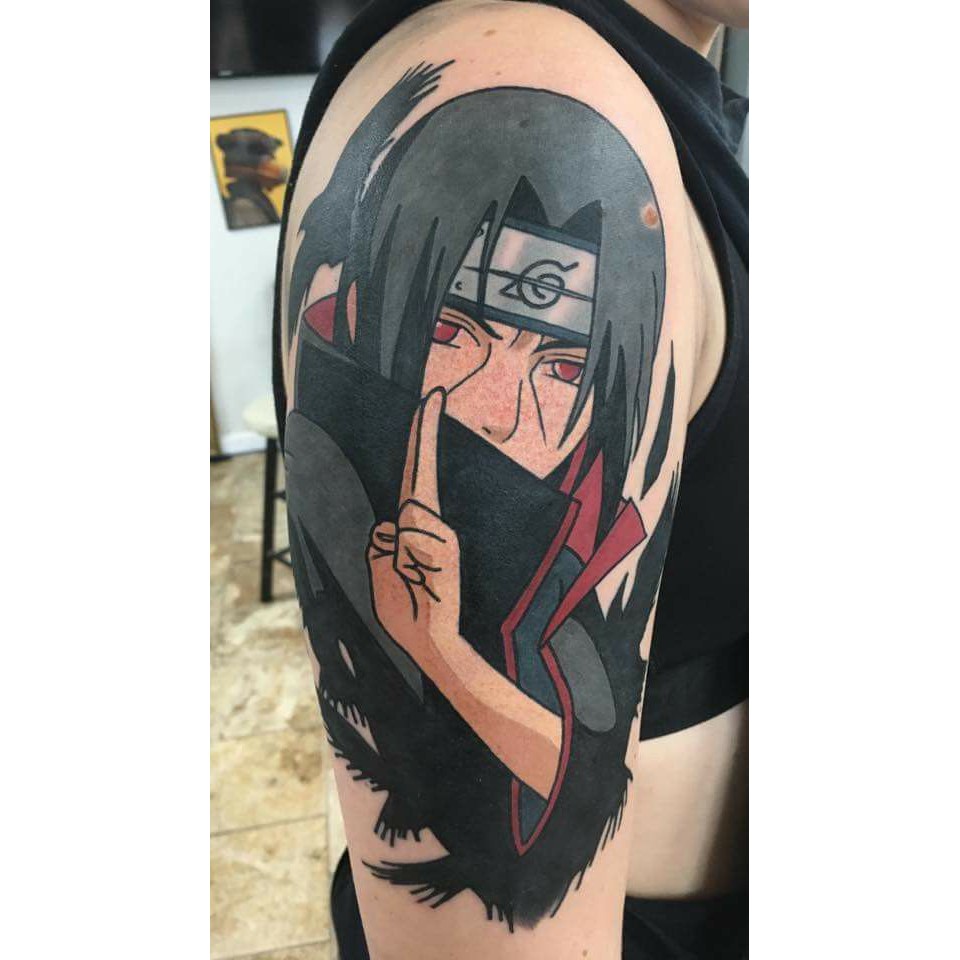 Tatuagem Sharingan, Akatsuki, Naruto, Anime, Mangá, Temporária, Fake