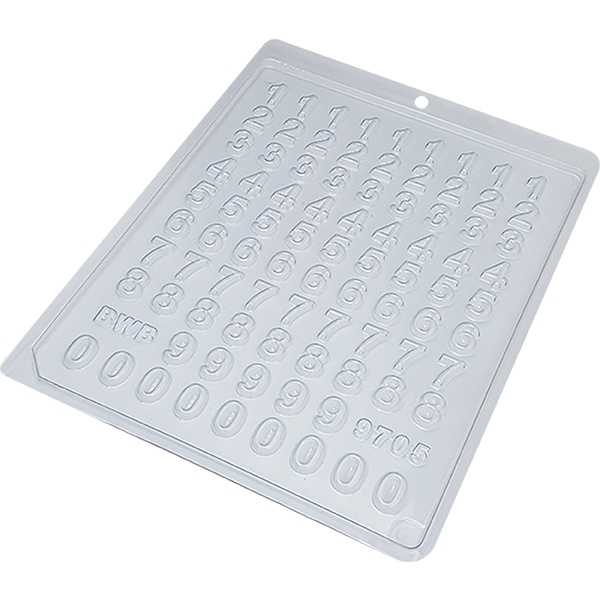 Forma BWB simples de Acetato: Mini Números - (Ref: 9705)