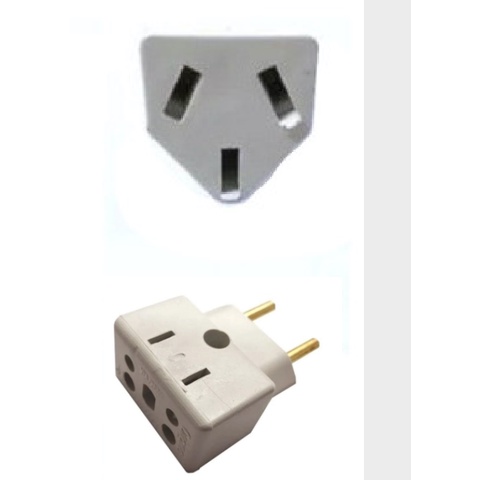 Adaptador de Tomada Argentina x Micro Ondas x Ar Condicionado Tomada Australiana 2 Pinos Plug de Tomada Argentina Pino Chato Tomada Australia