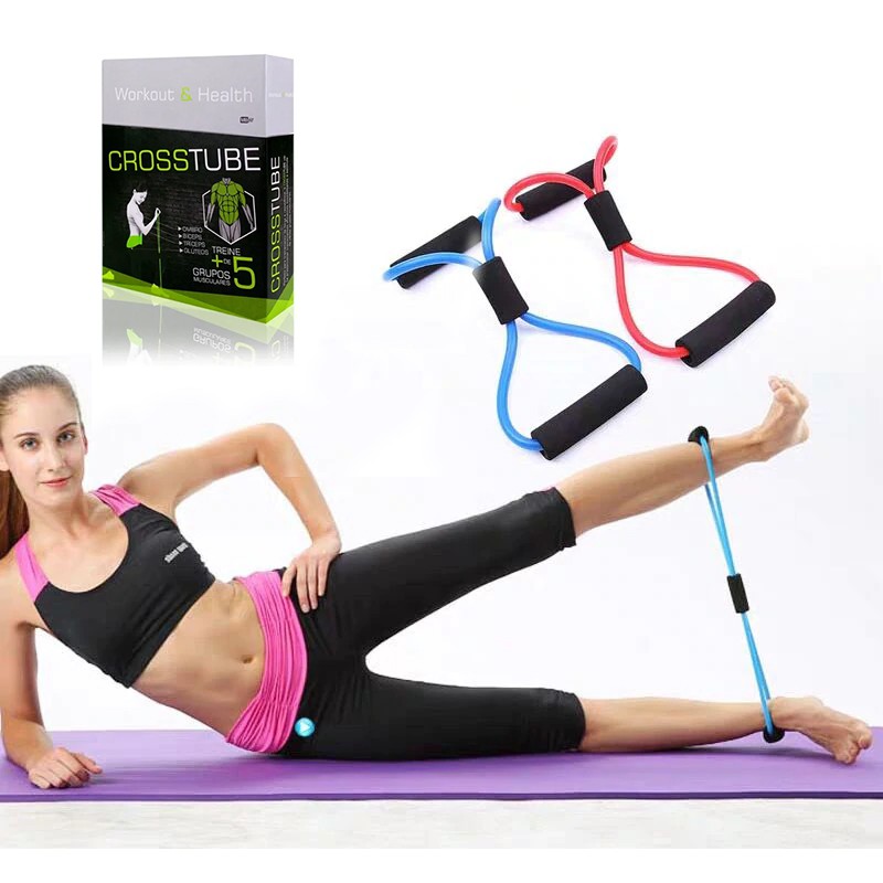 Elástico Cross Tube de Tensão para Alongamento e Funcional Treino e Exercícios Profissional