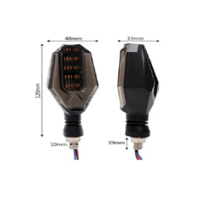 Par De Seta Para Moto Led Esportiva Yamanha Suzuki Kawasaki