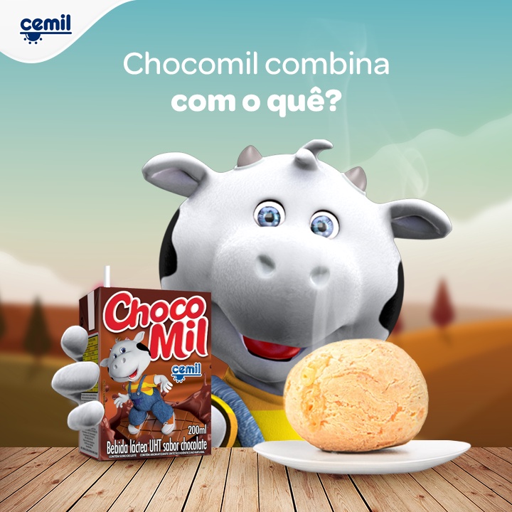 Achocolatado Chocomil - Bebida láctea UHT CEMIL Sabor Chocolate 200 ml