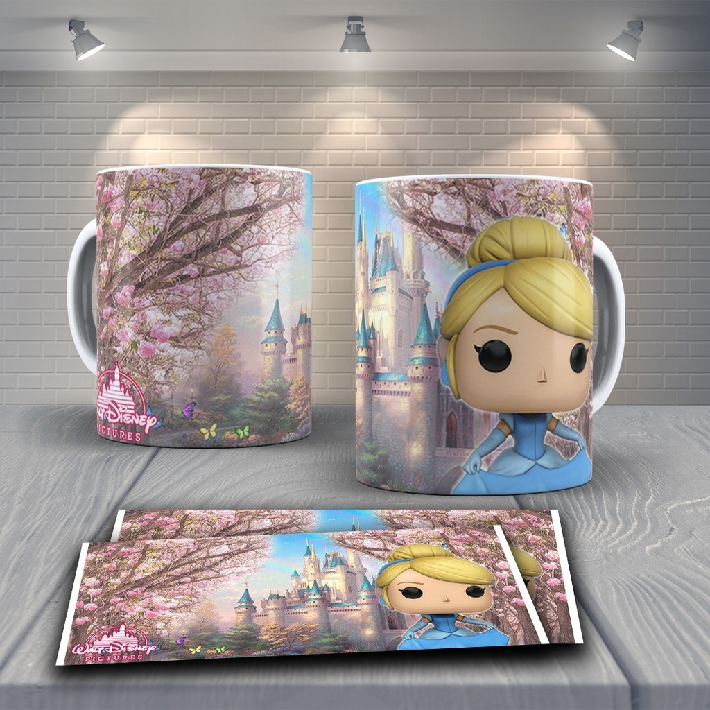 Caneca com sua Imagem Anime Princesas Walt Disney