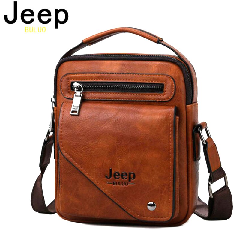 Jeep Buluo Bolsa De Ombro Masculina Famosa Bolsa De Couro De Grife Moda De Alta Qualidade