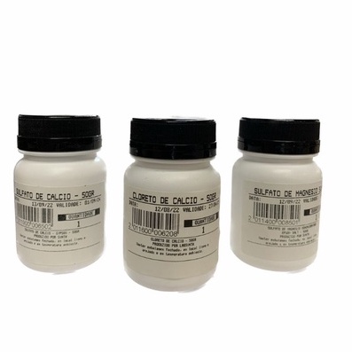 KIT Sais Cervejeiros Cloreto + Sulfato Cálcio + Sulfato Magnésio (50gr de cada)