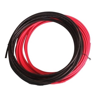 Cabo Solar 4mm 1 Metro Vermelho / Preto