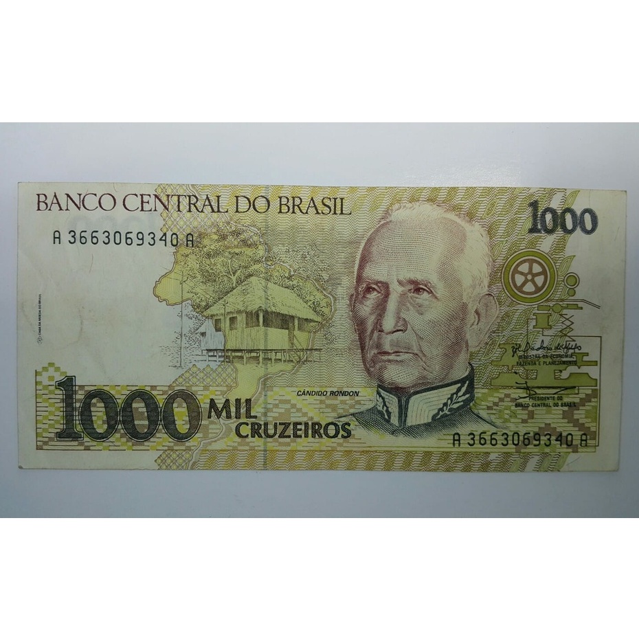 Cédula 1000 Cruzeiros  Brasil