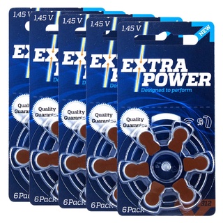30 Pilhas Baterias 312 Pr41 Auditivas Extra Power 5 Cartelas