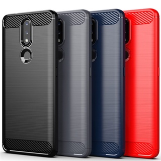 Nokia 2.4 Da Tampa Do Caso À Prova De Choque De Silicone Macio Telefone Protetor No Vidro Traseiro Para Nokia 5.4 1.4 3.4 Xr20