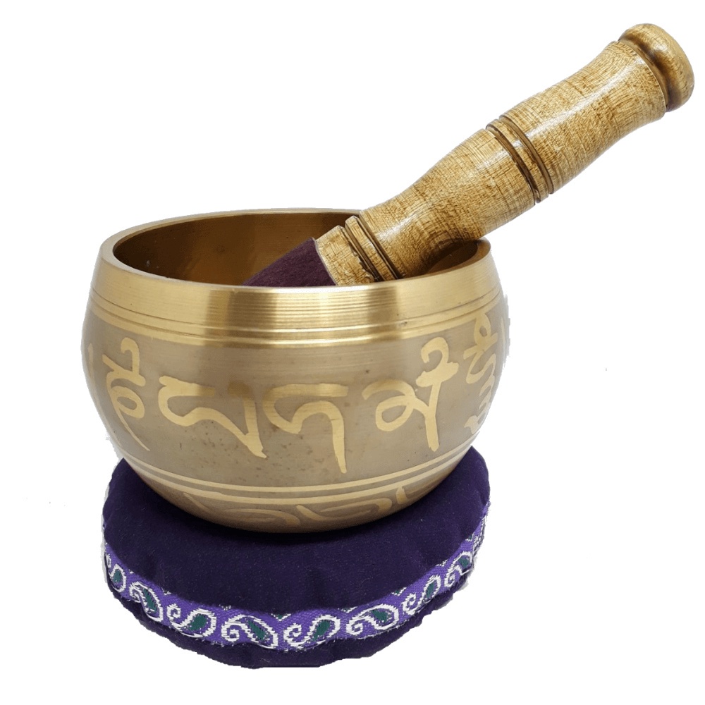 Imagem Sino Tibetano Especial - Tigela Tibetana 11 Cm + Bastão + Almofada de Brinde