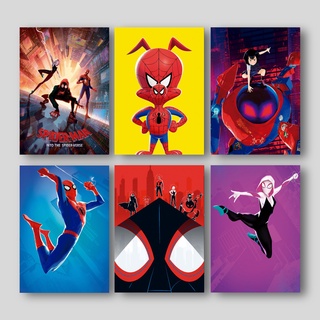 Quadro Placas Decorativas Homem Aranha no Aranhaverso Spiderman Into the Spiderverse