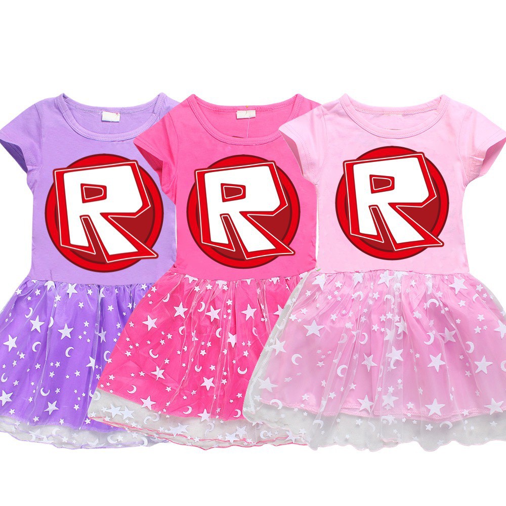 Roblox Amazon Mesh Girls Skirt New Cotton Summer Short Sleeve Skirt Children S Skirt 7248 Shopee Brasil - skirt mesh roblox