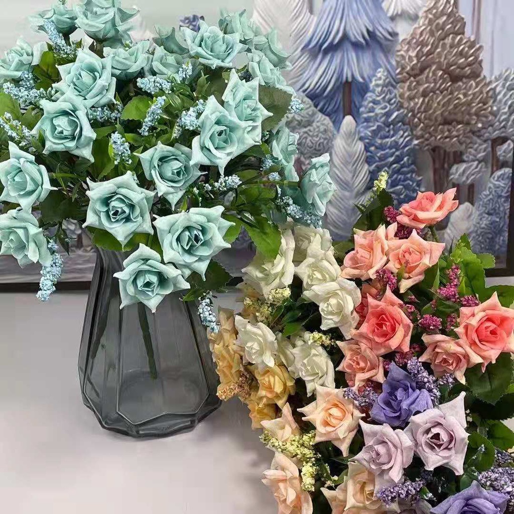 Flores para Buque FR-567 Com 10 - Flor P/ Decoração Casamento, Arranjos, Decorar Festas e casa