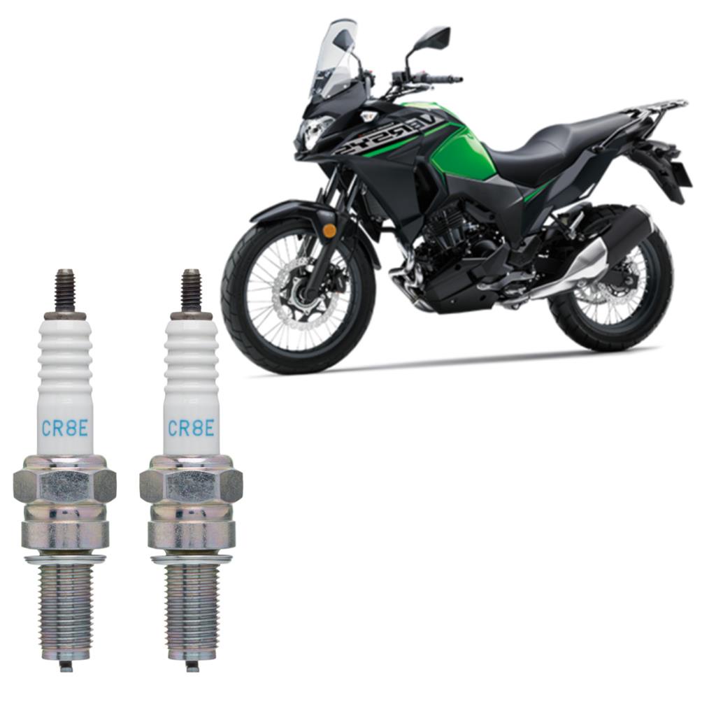 Kit 2 Vela Ignição Ngk Cr8e Kawasaki Kasinski Suzuki Yamaha Dafra Polaris